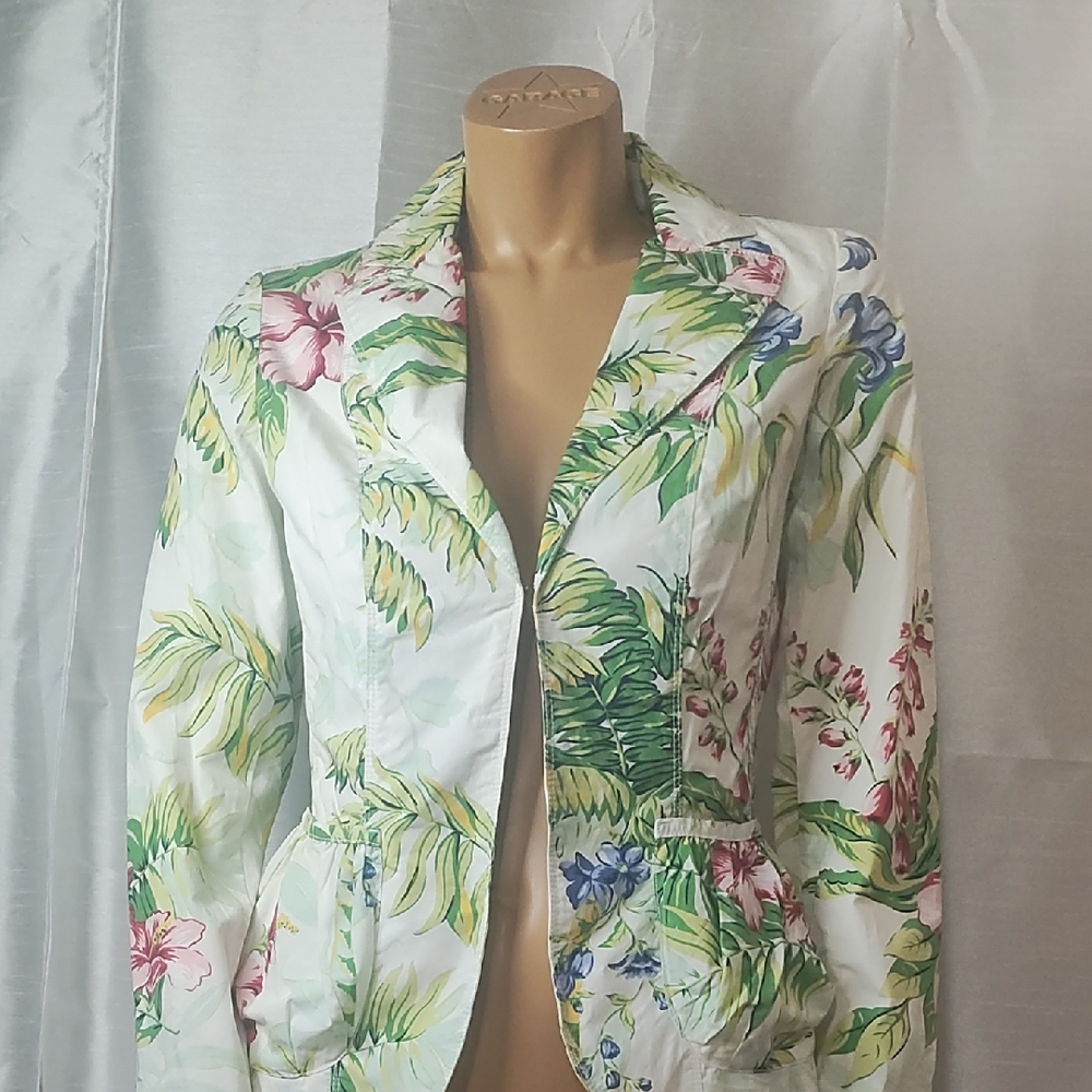 Tommy Hilfiger White Floral Blazer